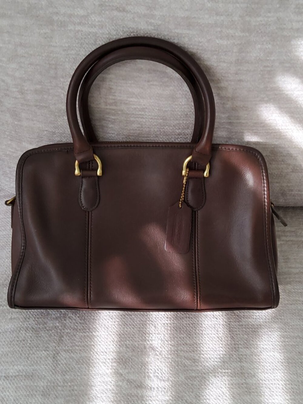 Vintage Coach Beaumont Satchet in Mahogony + Strap+ Hangtag